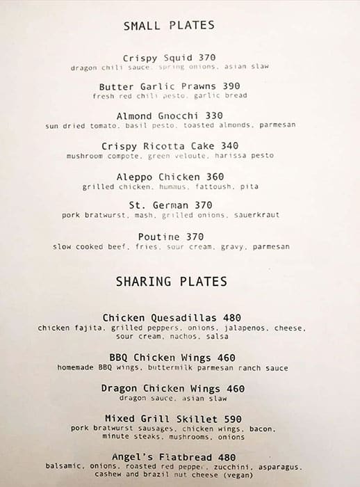 Menu of Cocoa Tree, Panampilly Nagar, Kochi