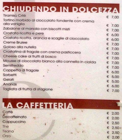 Menu di Crilè 