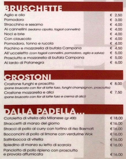 Menu di Crilè 