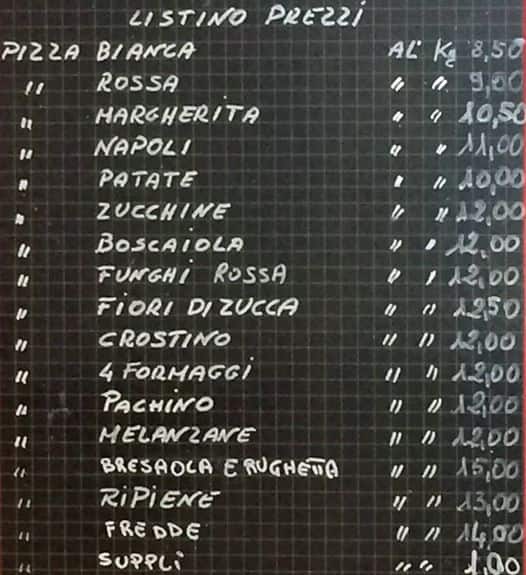 Menu di Da Massimo e Claudia 