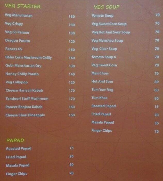 Garnish Family Restaurant Menu Zomato