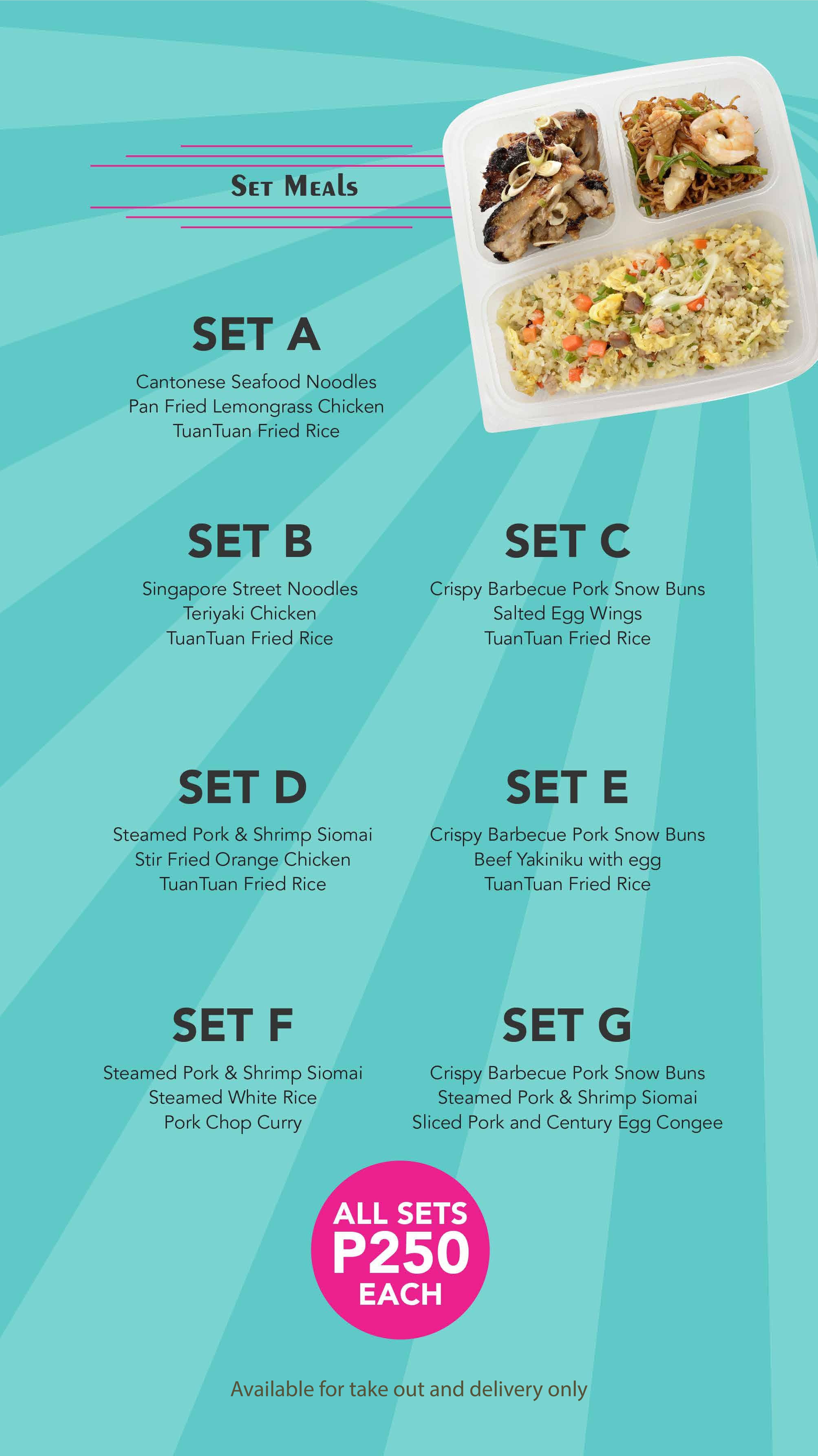 Menu at Tuan Tuan restaurant, Mandaluyong