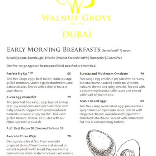 Walnut Grove Menu Menu For Walnut Grove Downtown Dubai Dubai