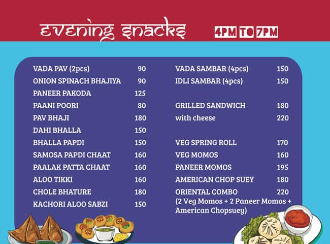 Meera's Bistro 2.0 menu