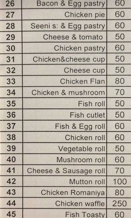 Klassy menu