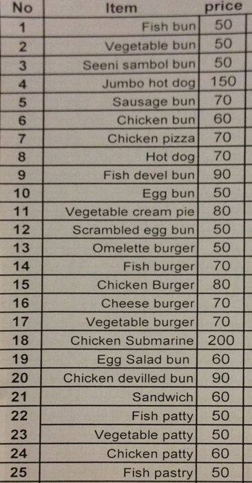 Klassy menu