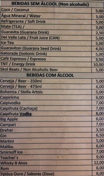 Coco Verde cardápio