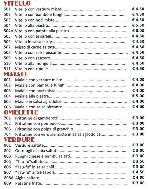 Menu di Peng Lai 