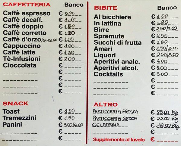 Menu di Sofio Cafè 