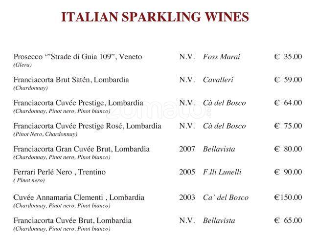 Menu di Viva Voce 