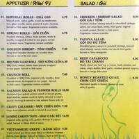 Jasmine Garden Menu Menu For Jasmine Garden Castro San Francisco