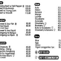 Chef S Kitchen Menu Menu For Chef S Kitchen Fairview Quezon City