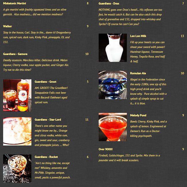 Menu at AFK Tavern pub & bar, Everett