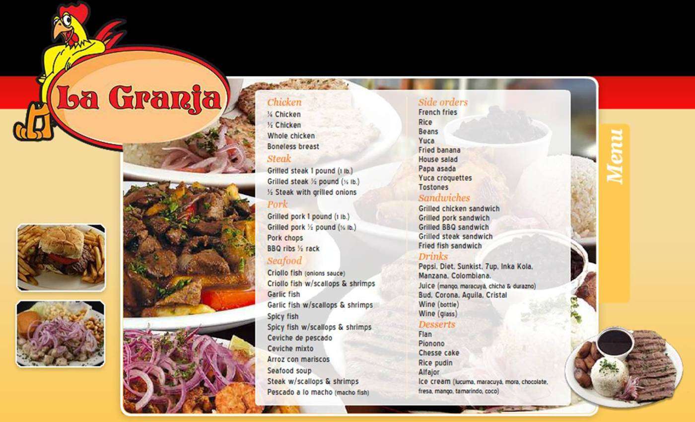 La Granja Menu, Menu for La Granja, Margate, Miami Urbanspoon/Zomato