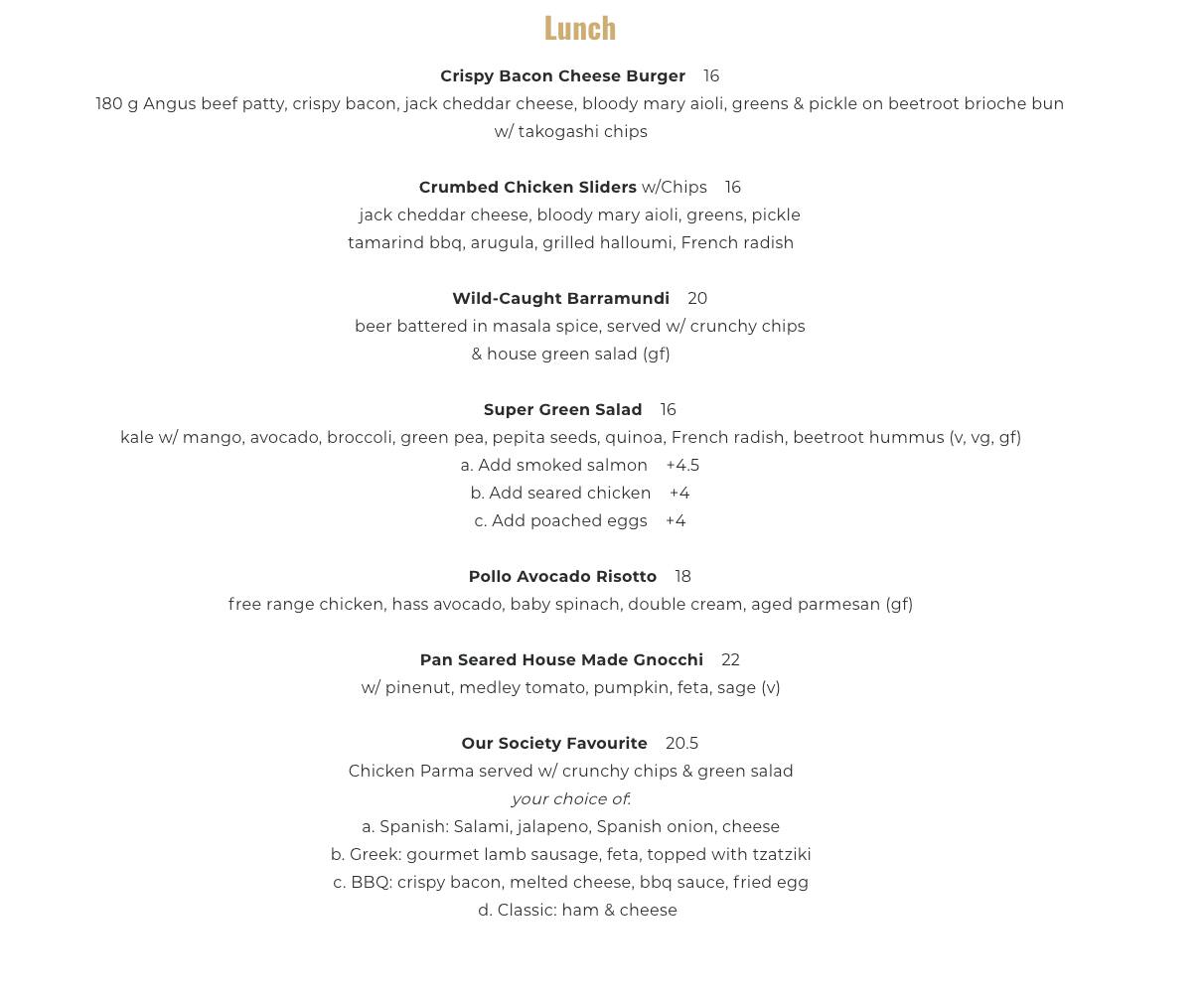 Menu at Westgarth Social cafe, Northcote