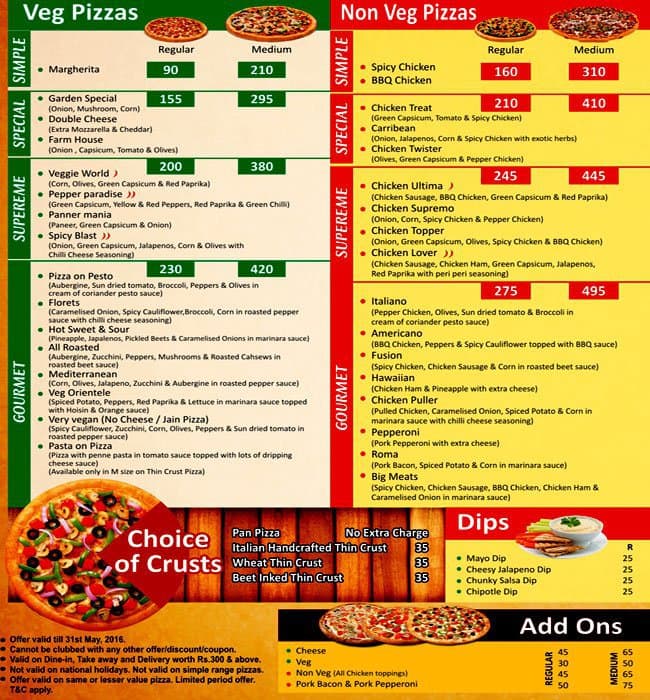 Zucca Pizzeria Menu, Menu for Zucca Pizzeria, RS Puram, Coimbatore - Zomato