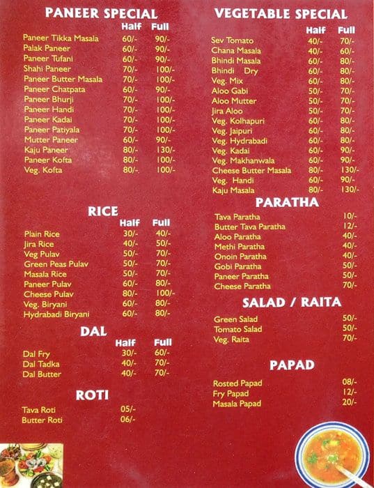 Delicious Restaurant Menu, Menu for Delicious Restaurant, Subhanpura ...