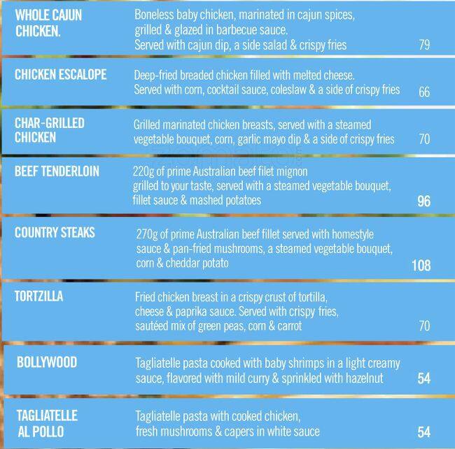 Crepaway menu