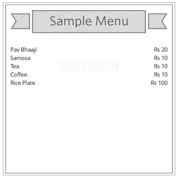 Dinesh Cafe menu