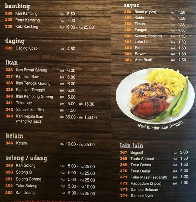 Q Bistro Menu Menu For Q Bistro Taman Tun Dr Ismail Kuala Lumpur