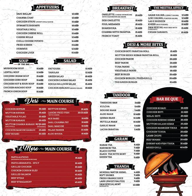 Desi More Menu Menu For Desi More Difc Dubai Zomato