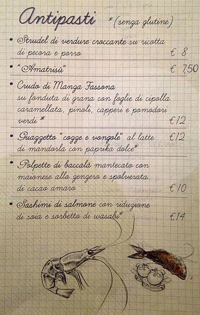Menu di Fermento 