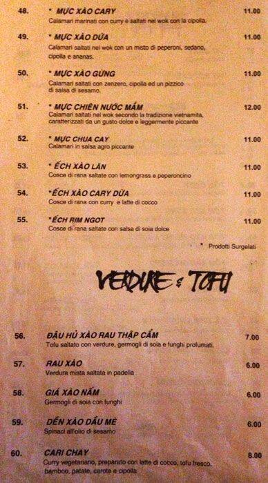 Menu di Thien Kim 