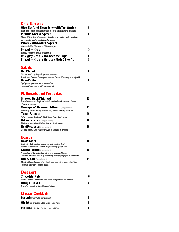 Denmark Menu Menu For Denmark Short North Columbus