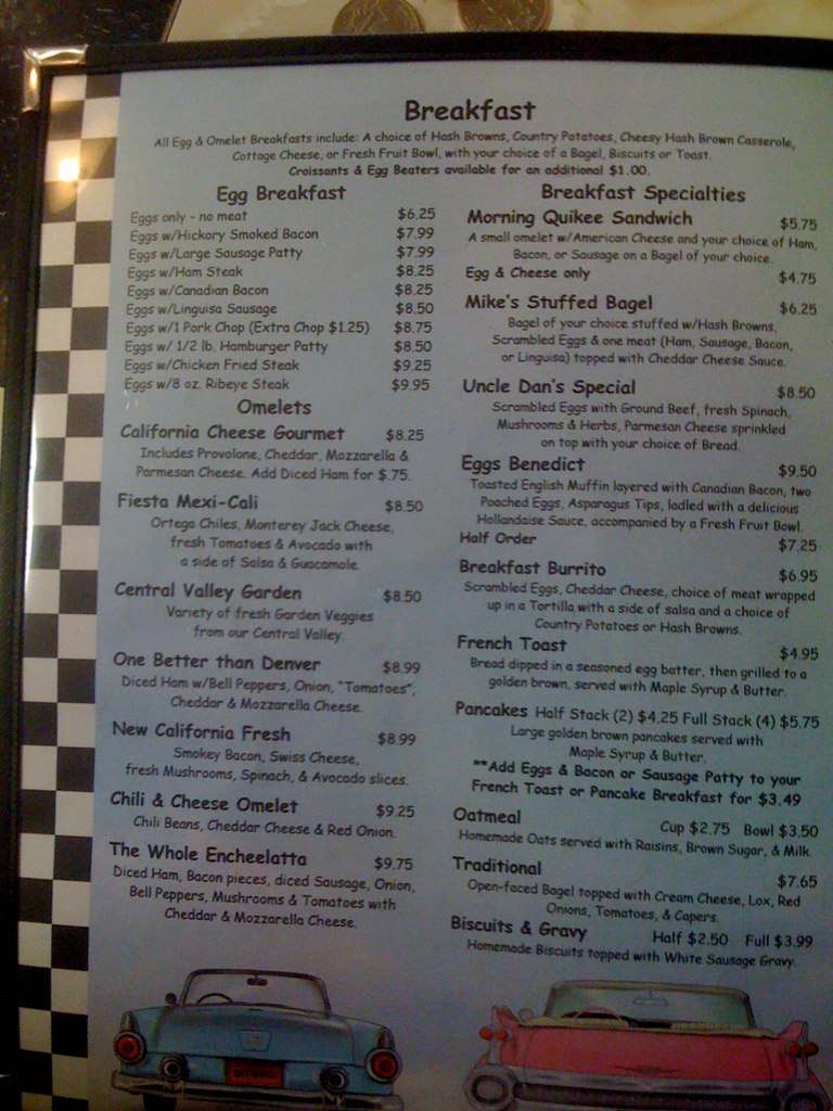 Main St. Cafe Menu, Menu for Main St. Cafe, Visalia, Visalia Urbanspoon/Zomato