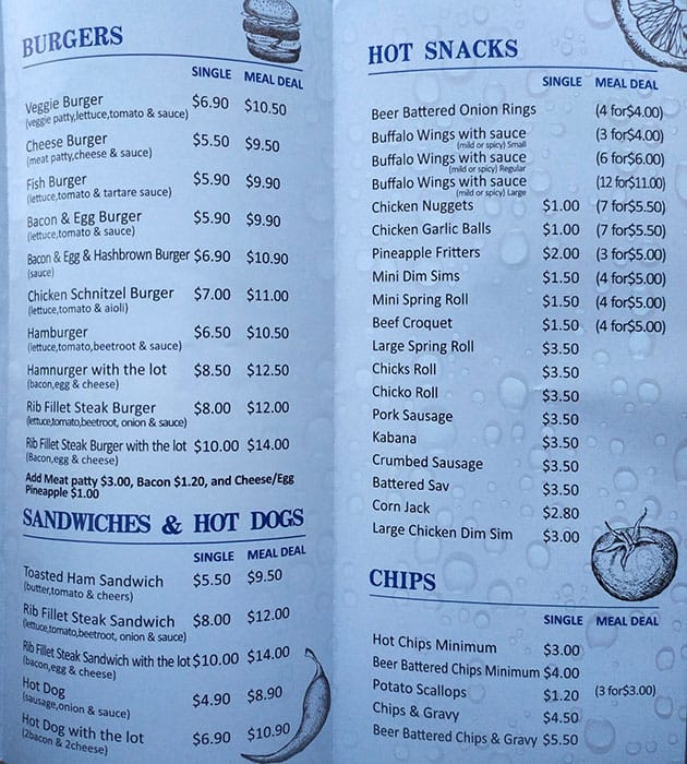 Menu at Seafood on Pub Lane fish & chips, Greenbank