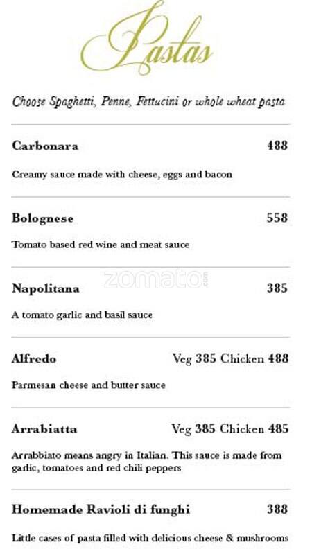 Cafe 88 menu