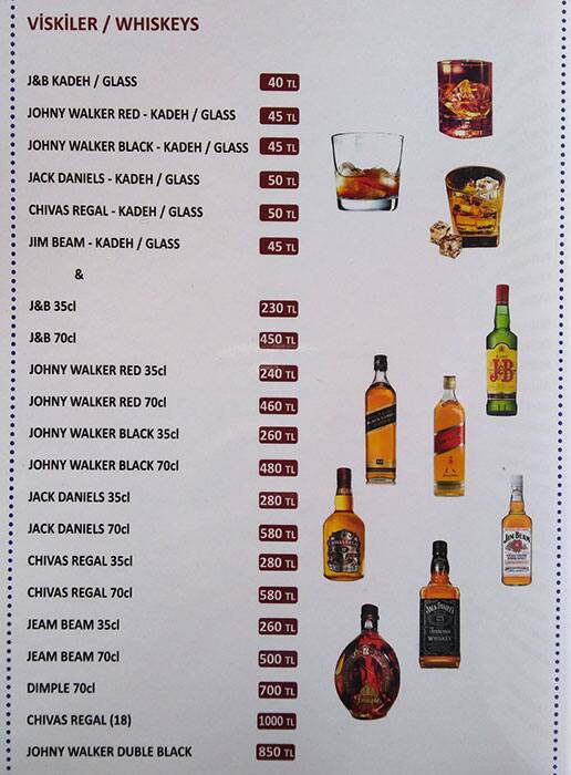 Maxigala menu