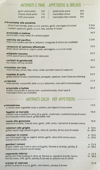 Portofino Cucina Italiana Menu - Menumania/Zomato