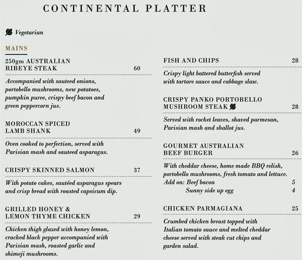 Serai Menu Menu For Serai Bukit Bintang Kuala Lumpur