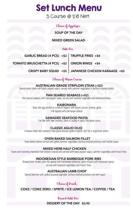 Bistrokai メニュー