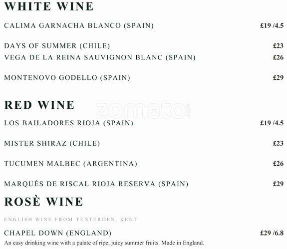 Little Door Menu