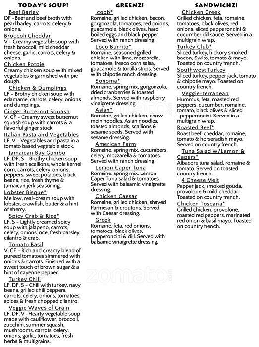 Zoup! Menu, Menu for Zoup!, Richmond Hill, Toronto Urbanspoon/Zomato