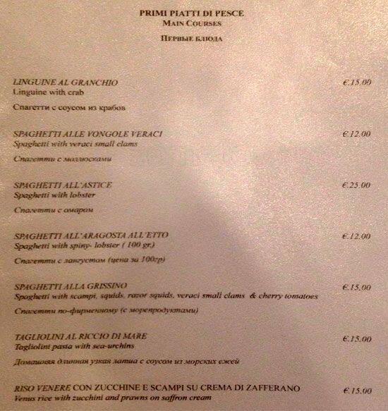 Menu di L'altro Grissino 