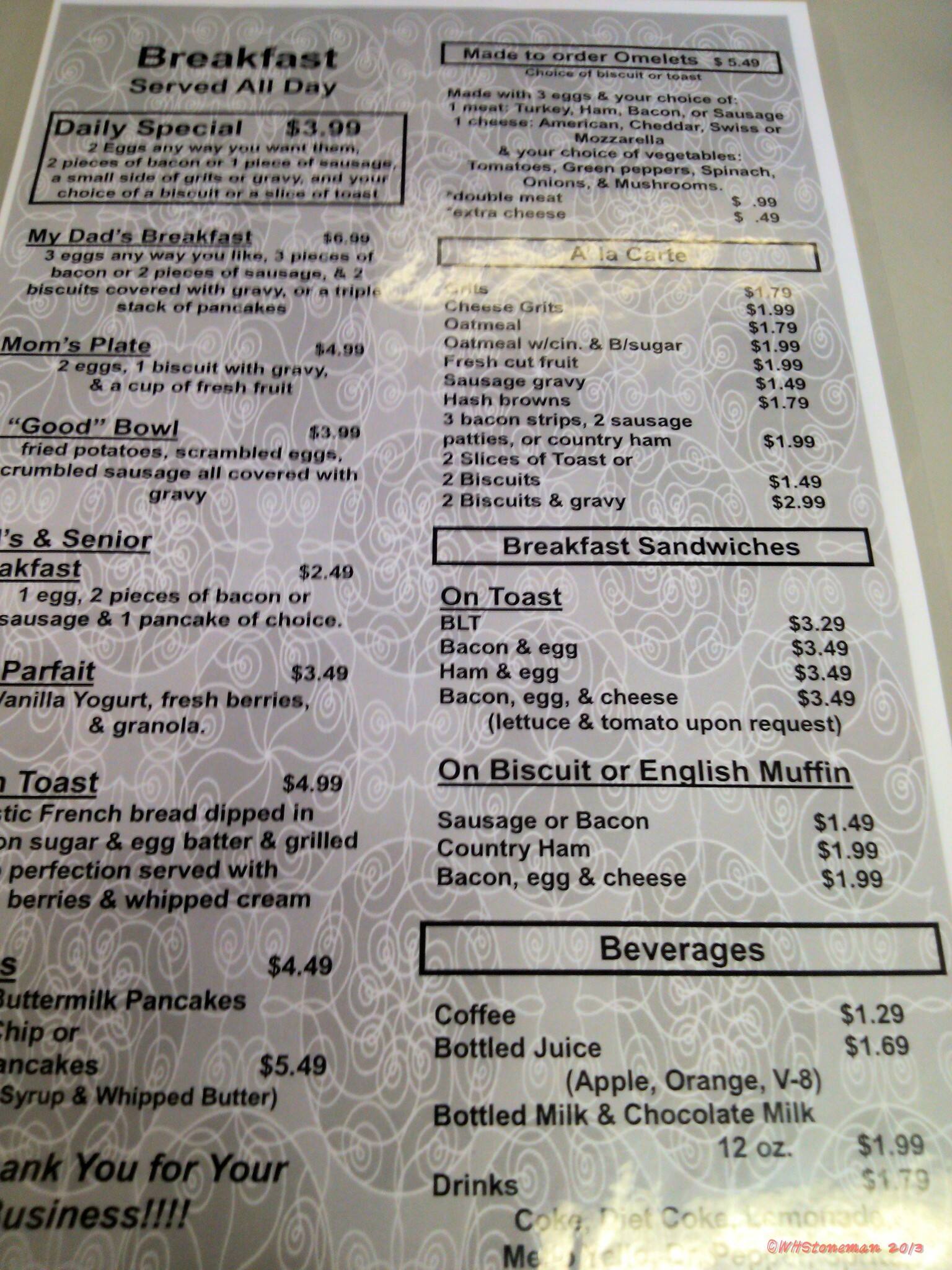 Good Eats Cafe & Bakery Menu Urbanspoon/Zomato