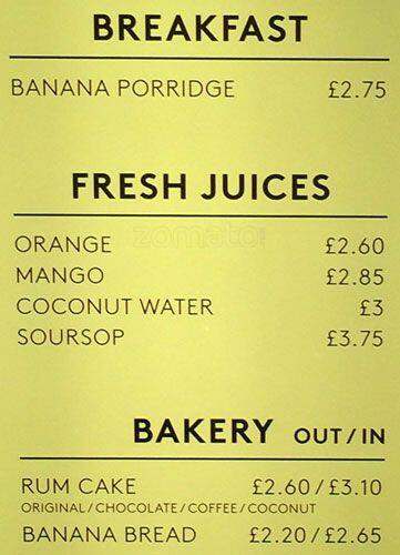 Jamaica Patty Co Menu, Menu For Jamaica Patty Co, Covent Garden, London ...