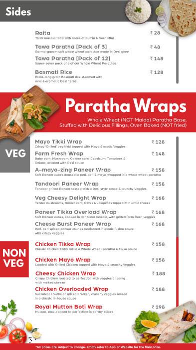 BOX8 - Desi Meals menu