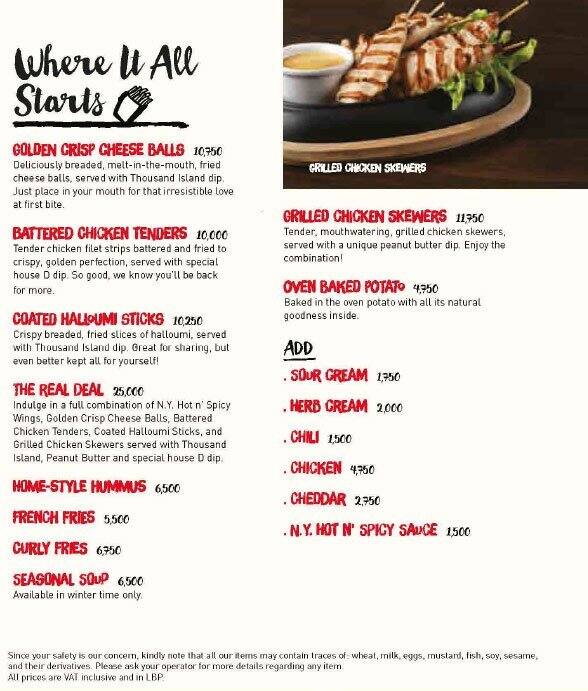 Deek Duke Menu, Menu for Deek Duke, Ashrafieh, Beirut Zomato Lebanon