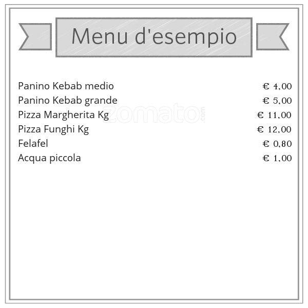 Menu at KEBAB KING PIZZA QUEEN restaurant, Rome