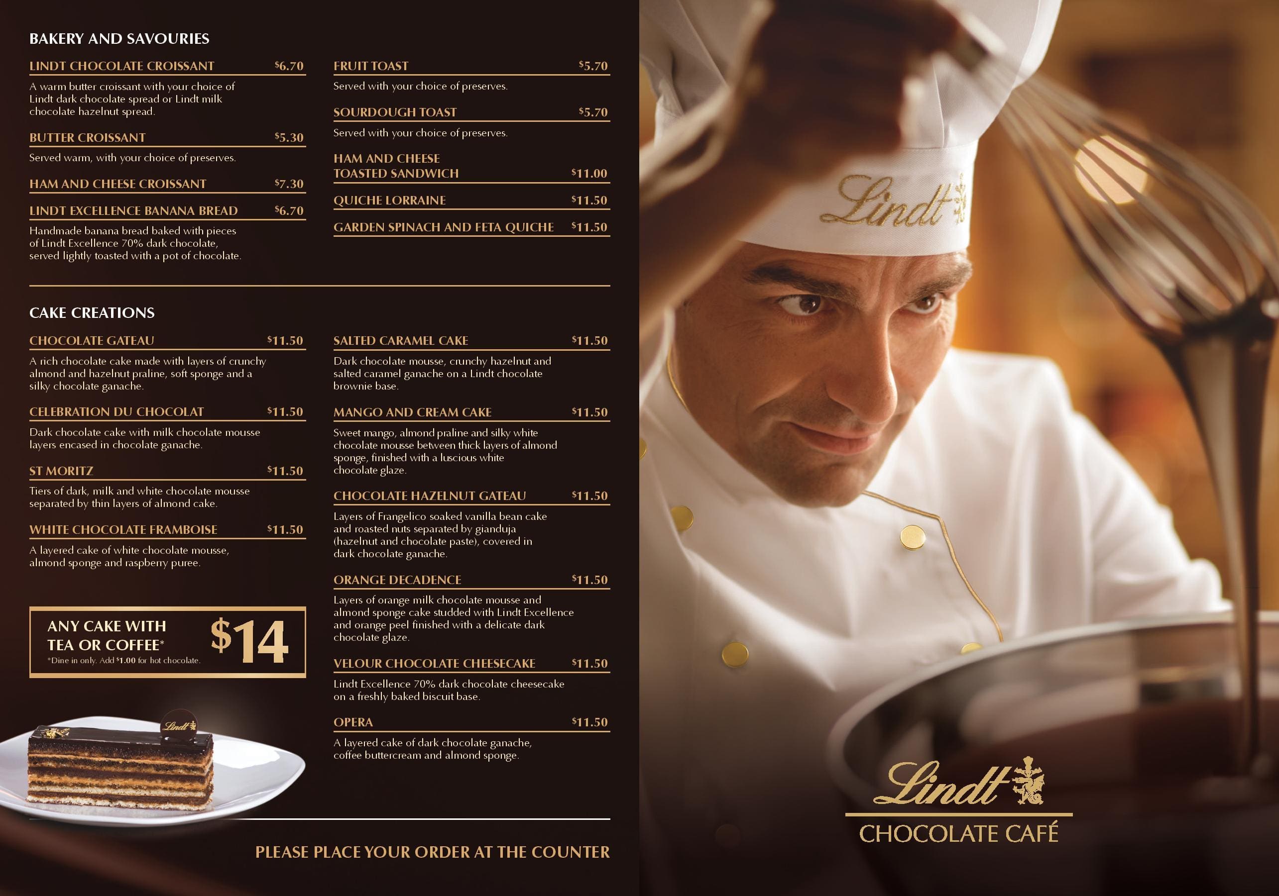 Lindt Chocolate Café Menu - Urbanspoon/Zomato