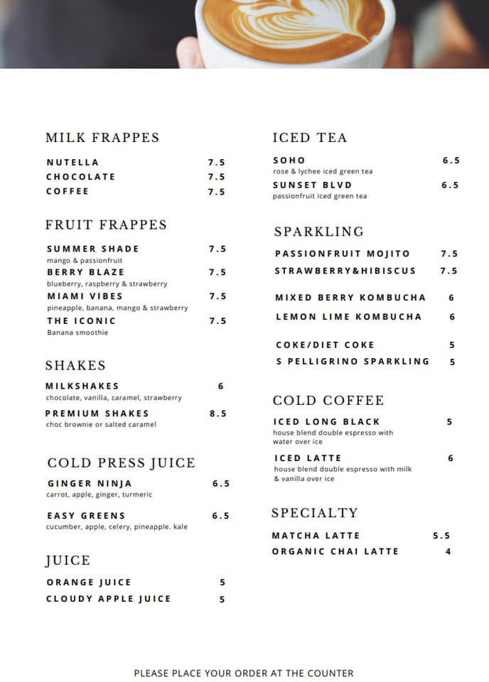 Menu at Cream & Co cafe, Chipping Norton