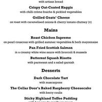 The Cellar Door Menu Menu For The Cellar Door Old Town Edinburgh