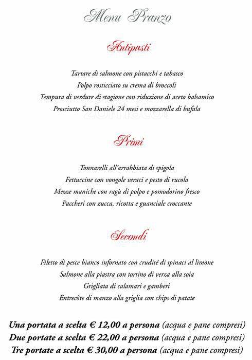 Menu di Larys 