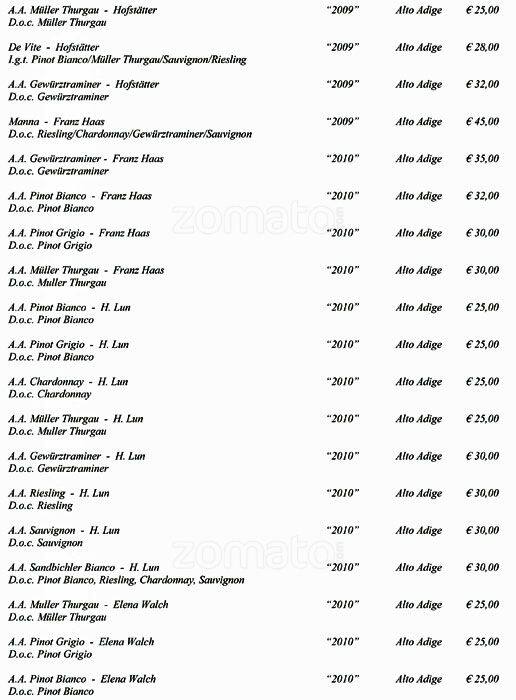 Menu di Larys 