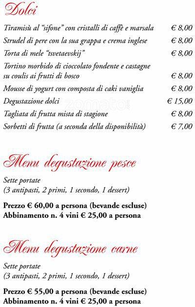 Menu di Larys 