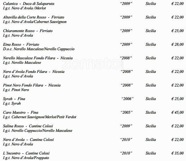 Menu di Larys 